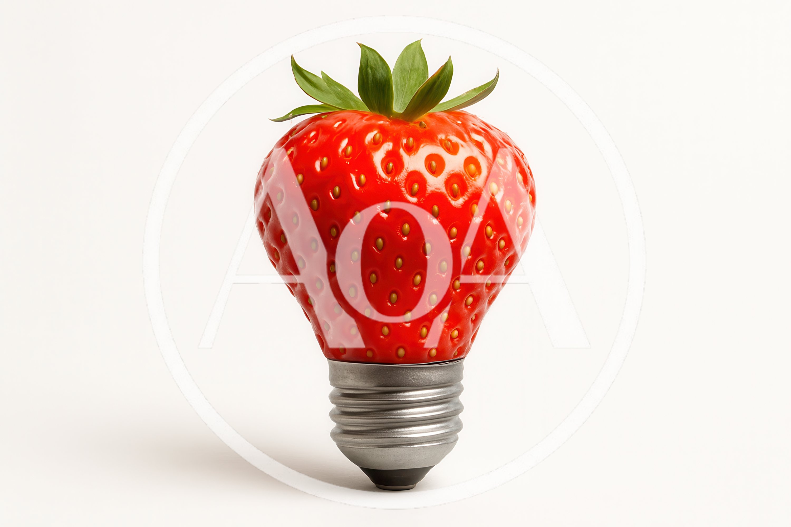 Strawberry Shaped Like A Light Bulb