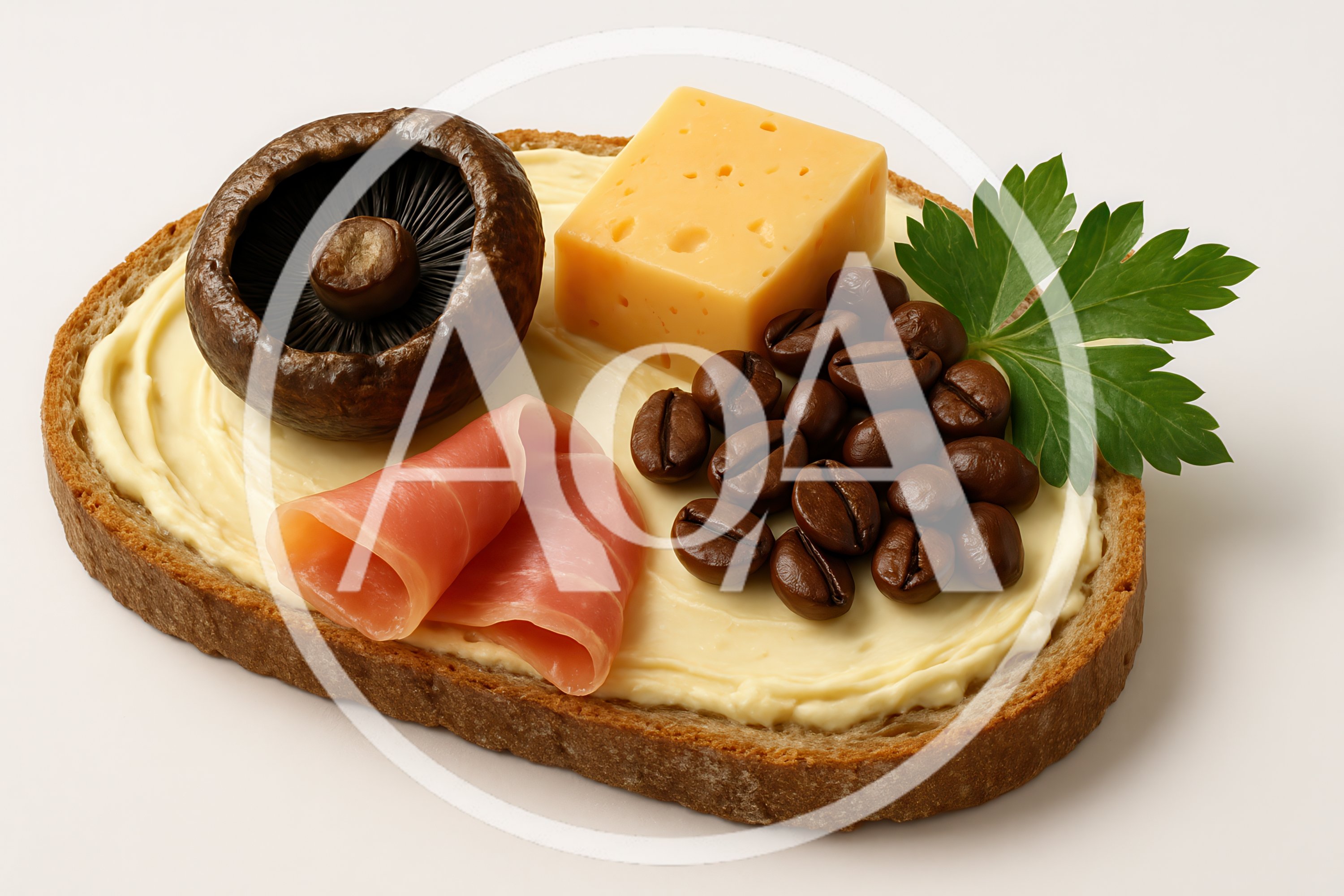 Gourmet Open Faced Sandwich With Unusual Toppings