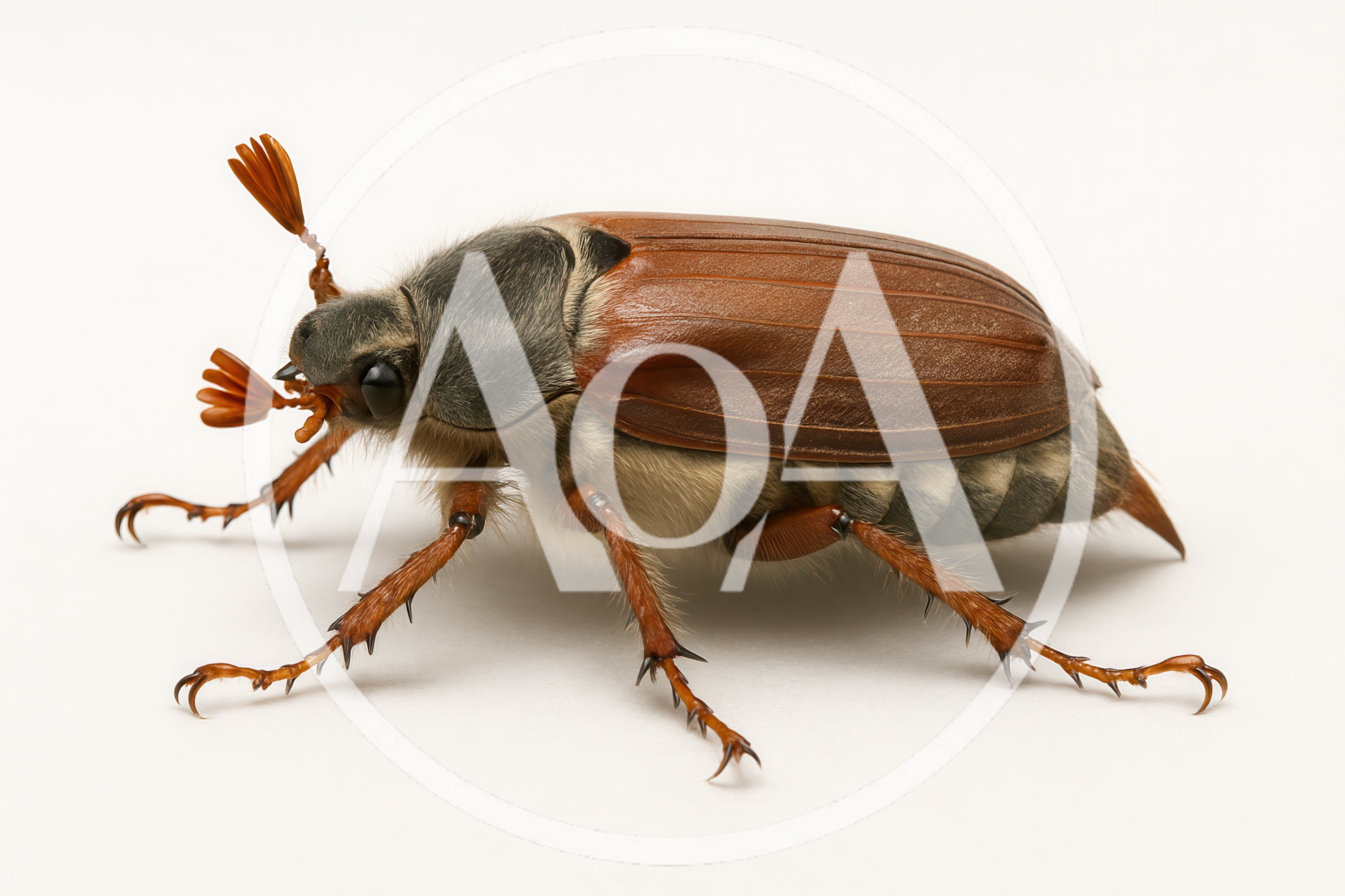 Cockchafer Beetle Isolated On White Background