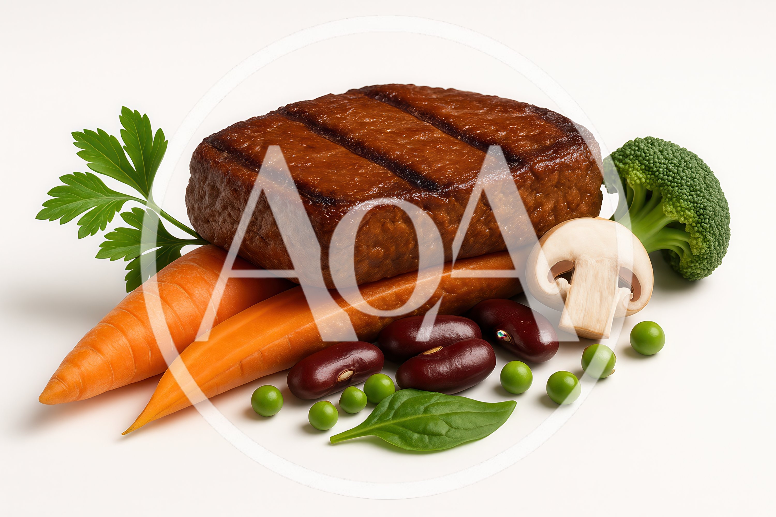 Grilled Steak With Fresh Vegetables And Beans