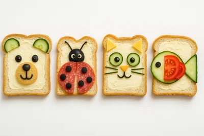Creative Animal Shaped Sandwiches For Kids