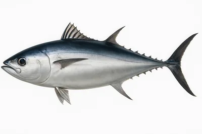 Studio Shot Of A Single Bluefin Tuna Fish