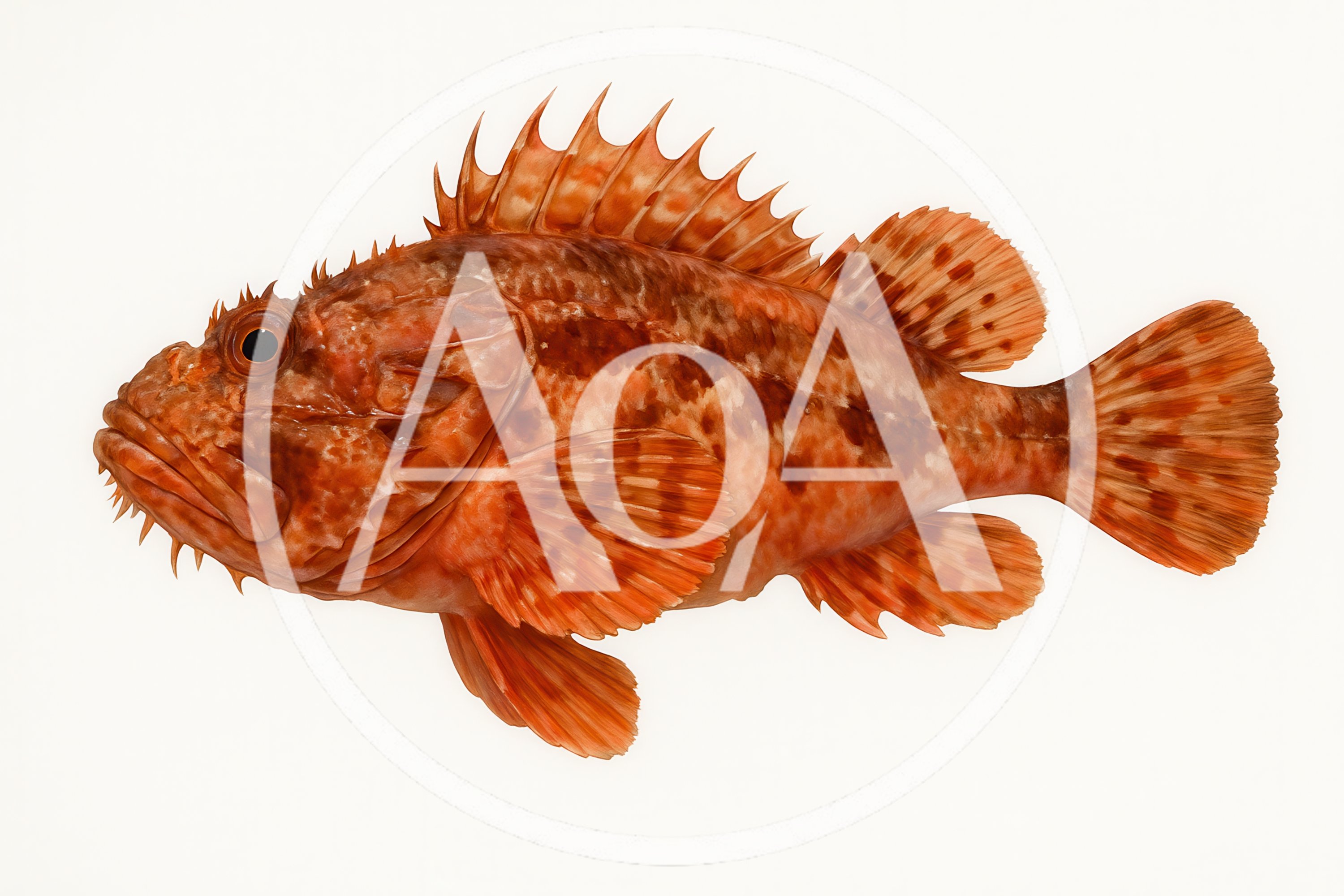 Detailed Illustration Of A Red Scorpionfish