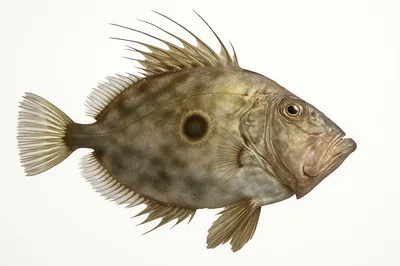 John Dory Fish Isolated On White Background
