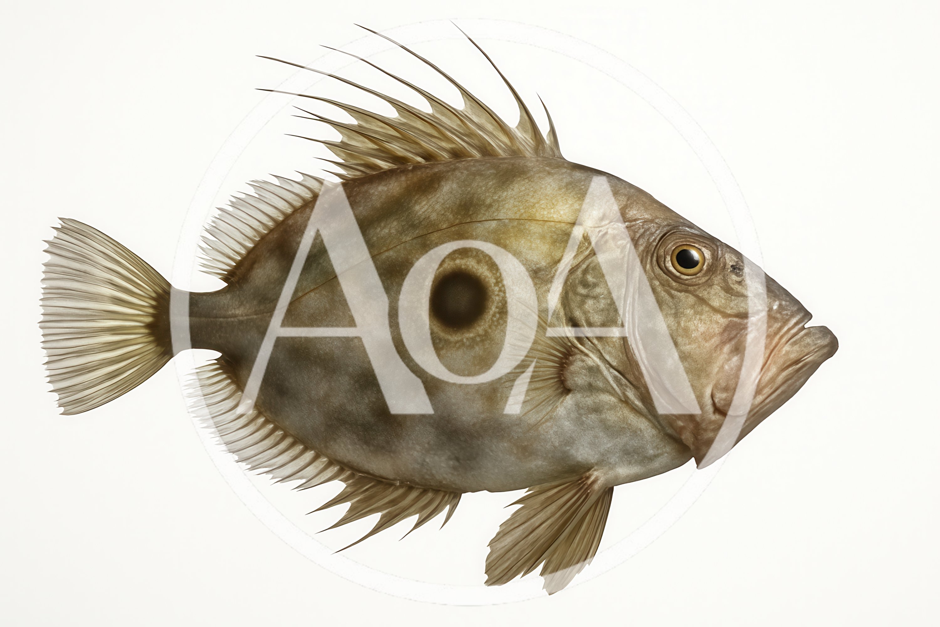 John Dory Fish Isolated On White Background