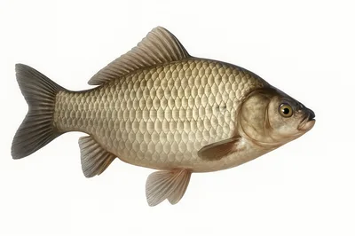 Realistic Illustration Of A Common Carp Fish
