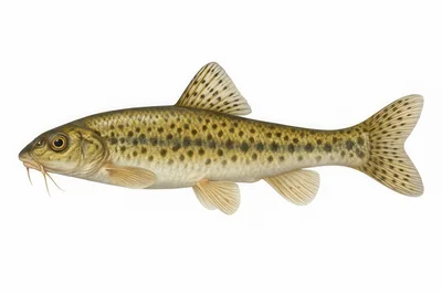 Scientific Illustration Of A Brown Trout Fish