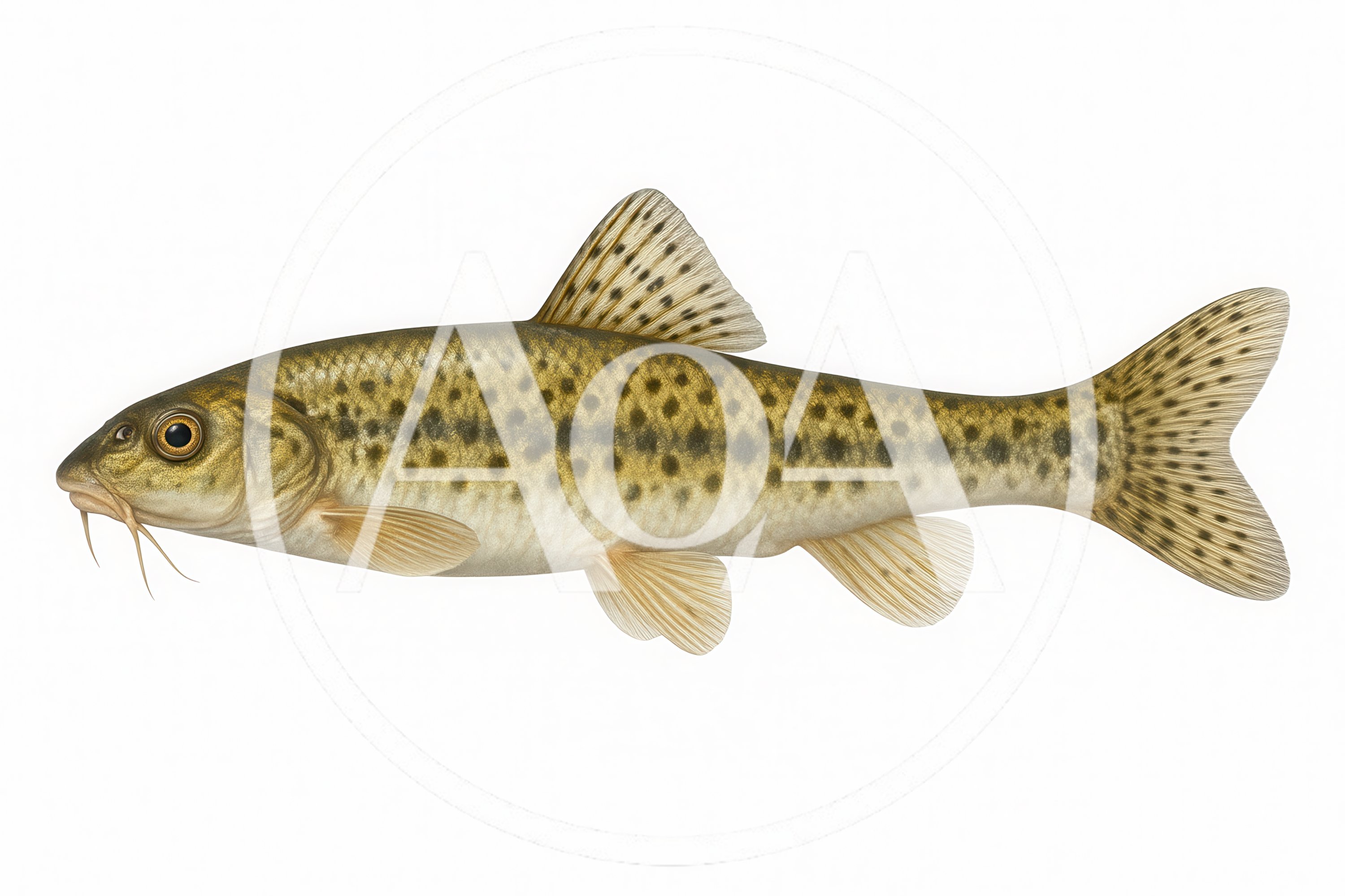 Scientific Illustration Of A Brown Trout Fish
