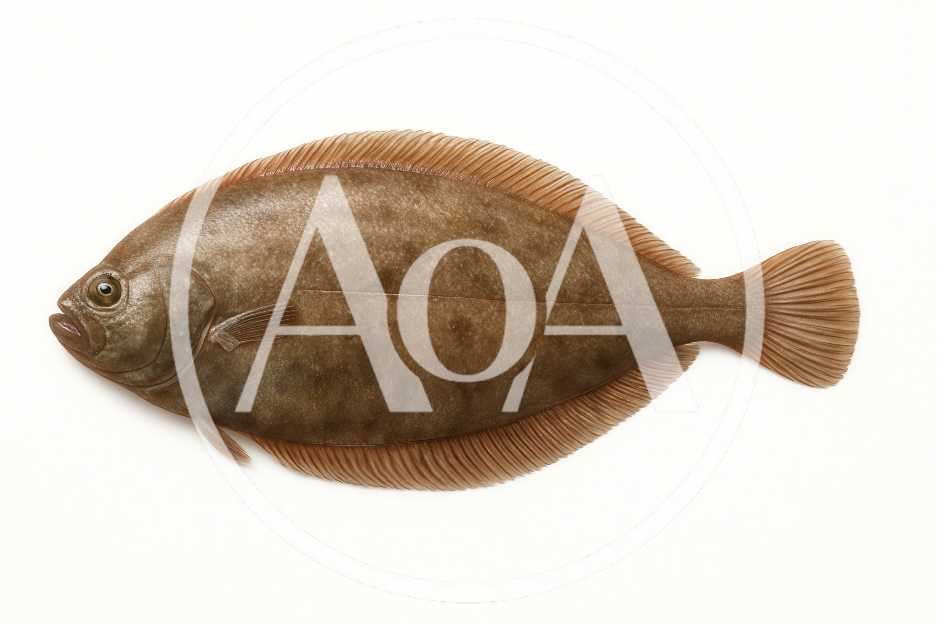 Flatfish Isolated On White Background