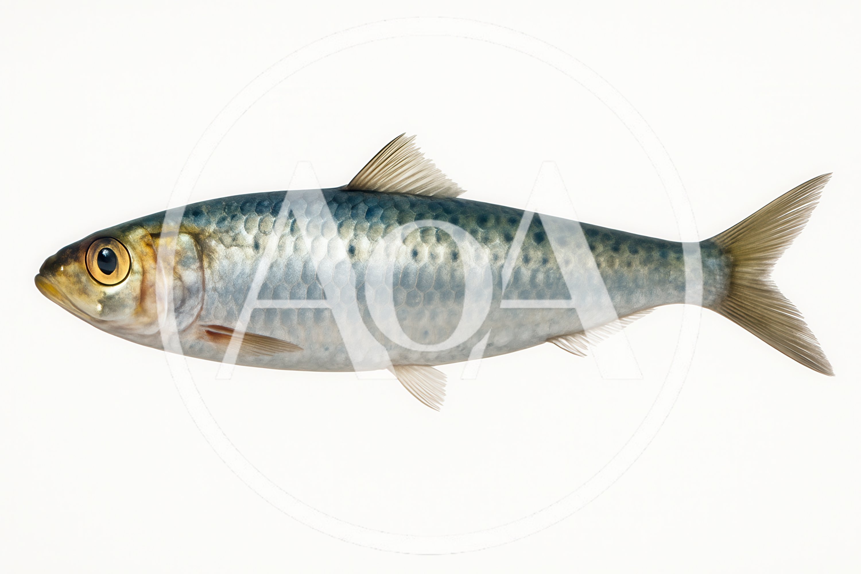 Studio Shot Of A Single Atlantic Herring Fish