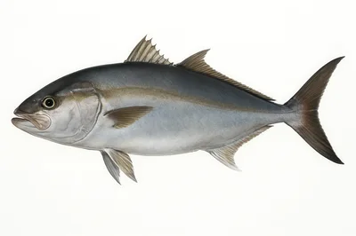 Realistic Illustration Of A Greater Amberjack Fish