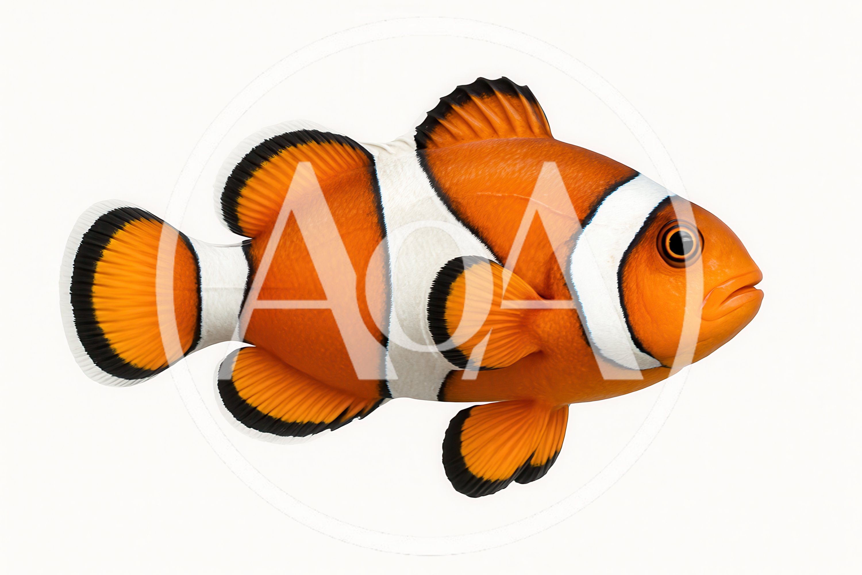 Ocellaris Clownfish Isolated On White Background