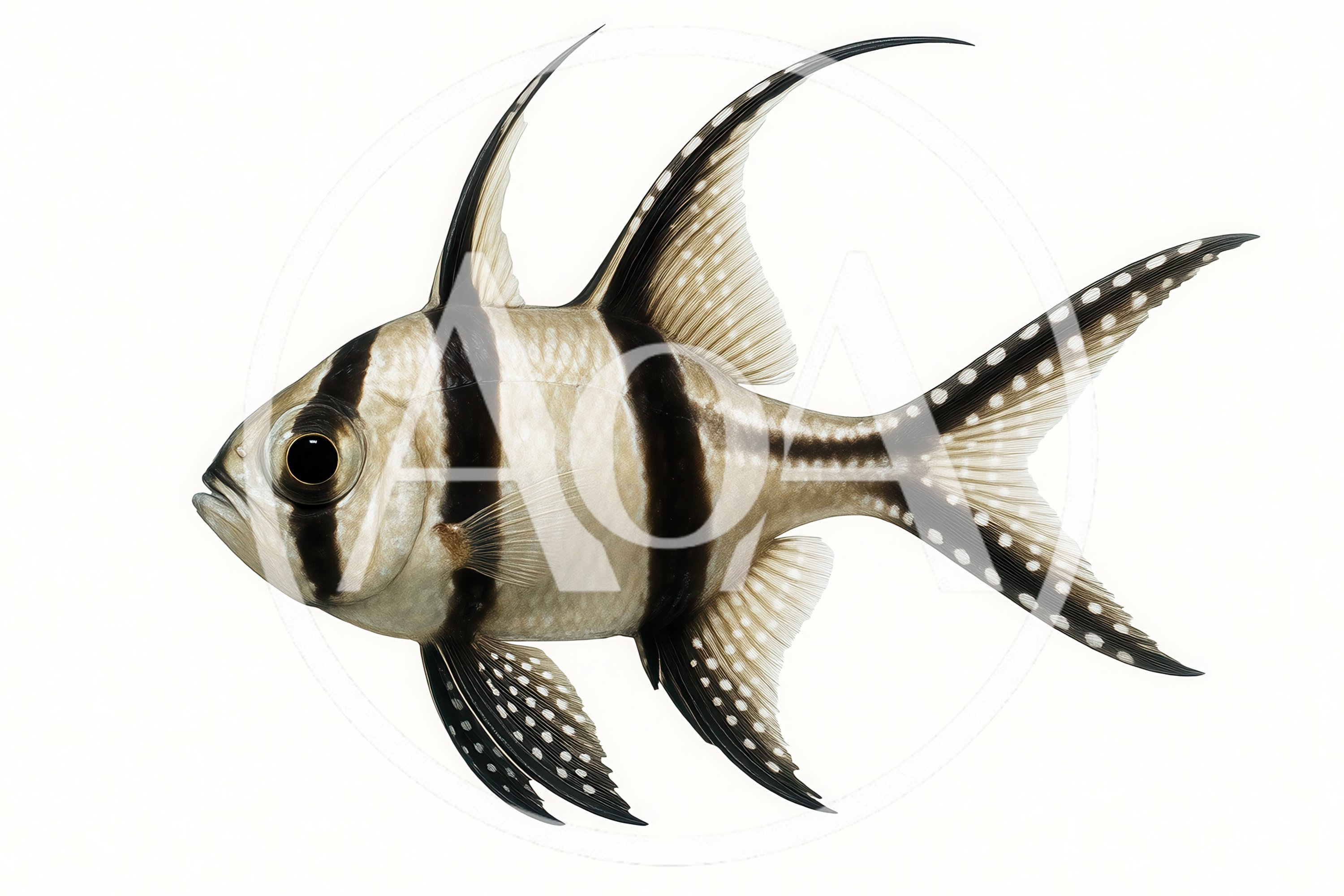 Banggai Cardinalfish Isolated On White Background