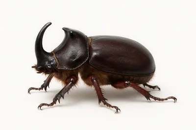 Studio Portrait Of A Rhinoceros Beetle