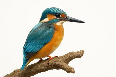 Common Kingfisher Perched On A Branch