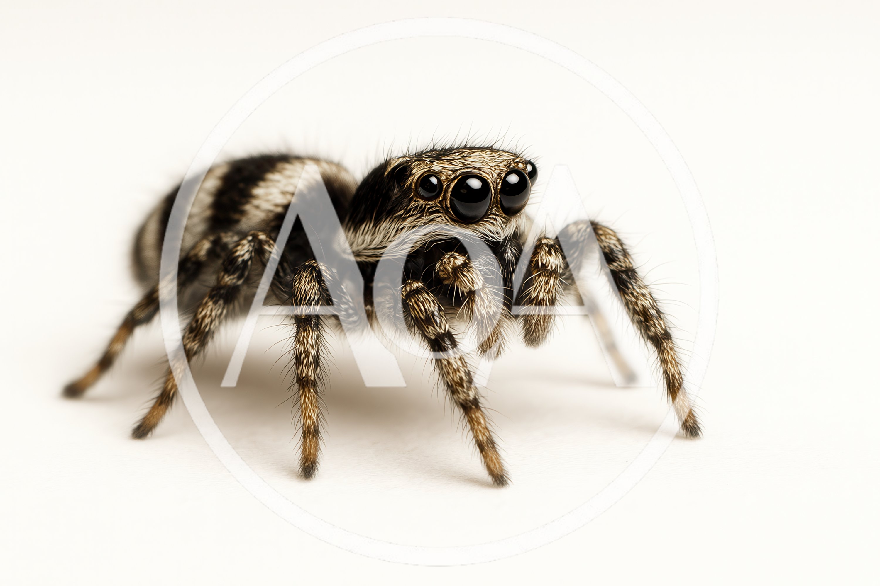 Macro Shot Of A Zebra Jumping Spider