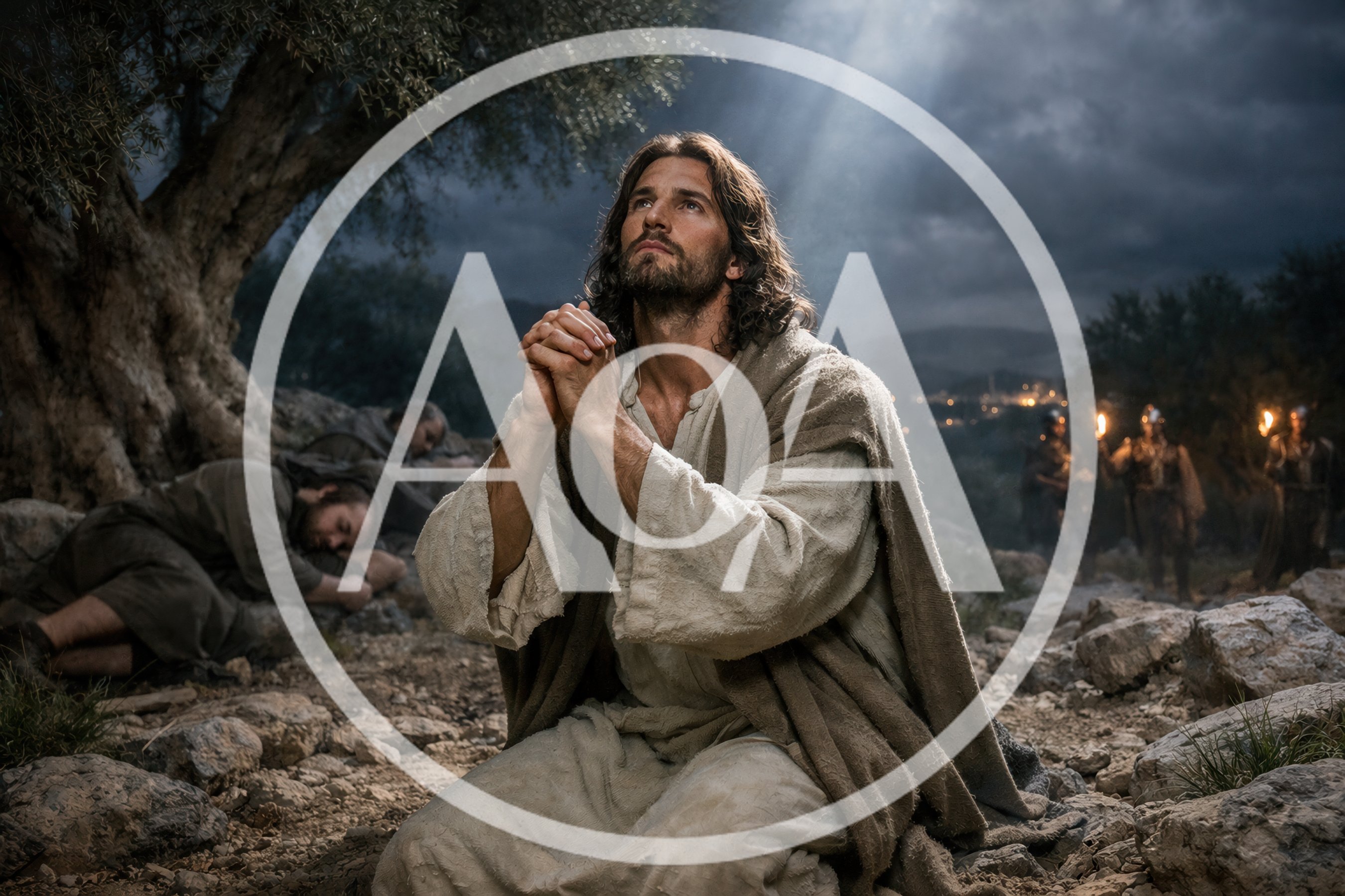 Jesus Praying In The Garden Of Gethsemane