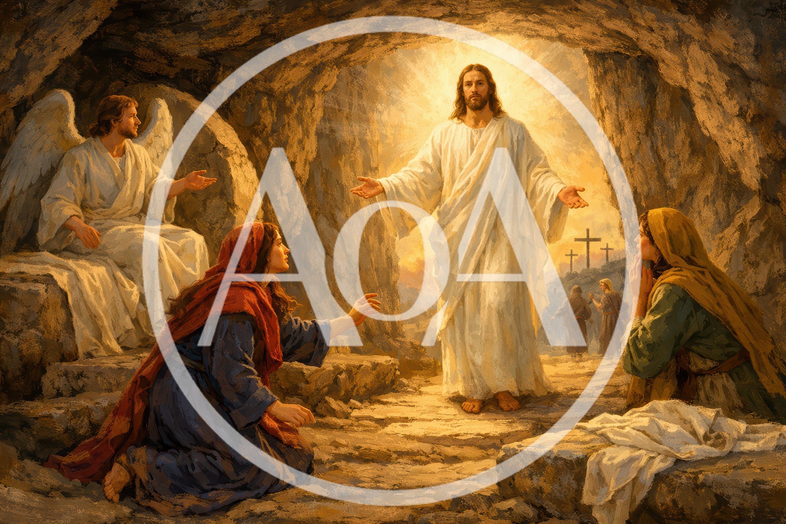 Jesus Christ Appearing To Women At The Empty Tomb