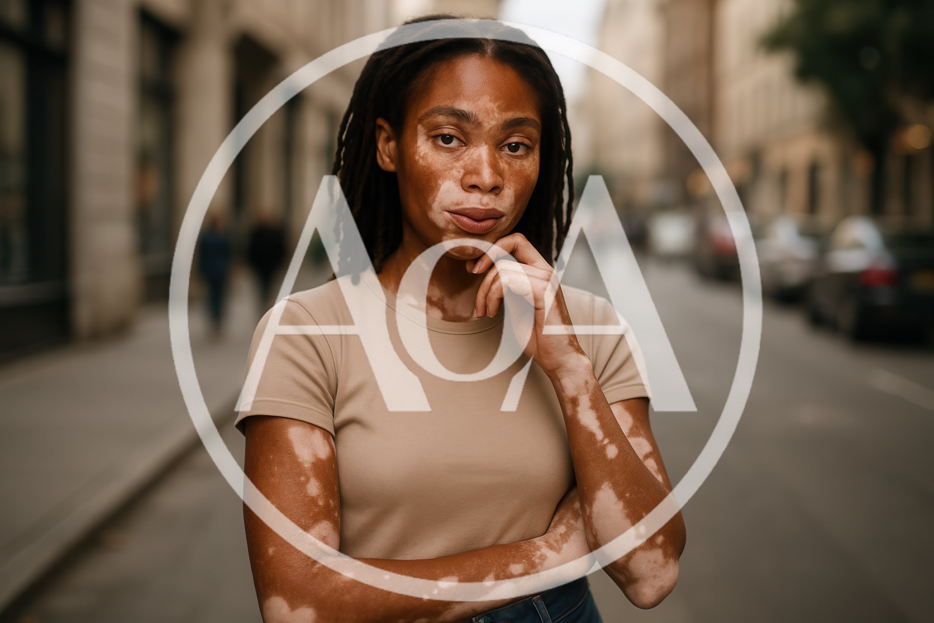 Portrait Of A Young Woman With Vitiligo
