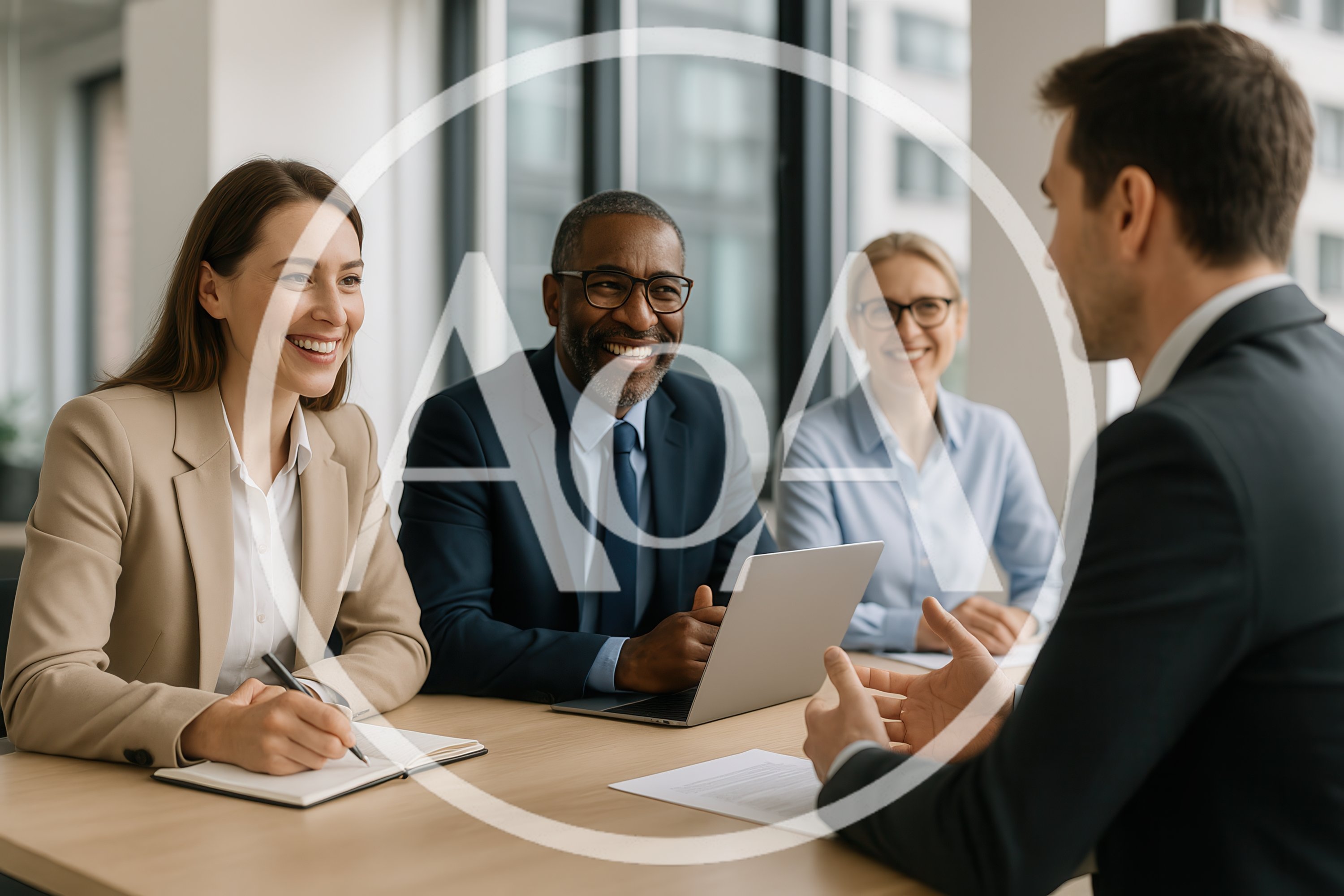 Professional Job Interview With Diverse Hiring Panel