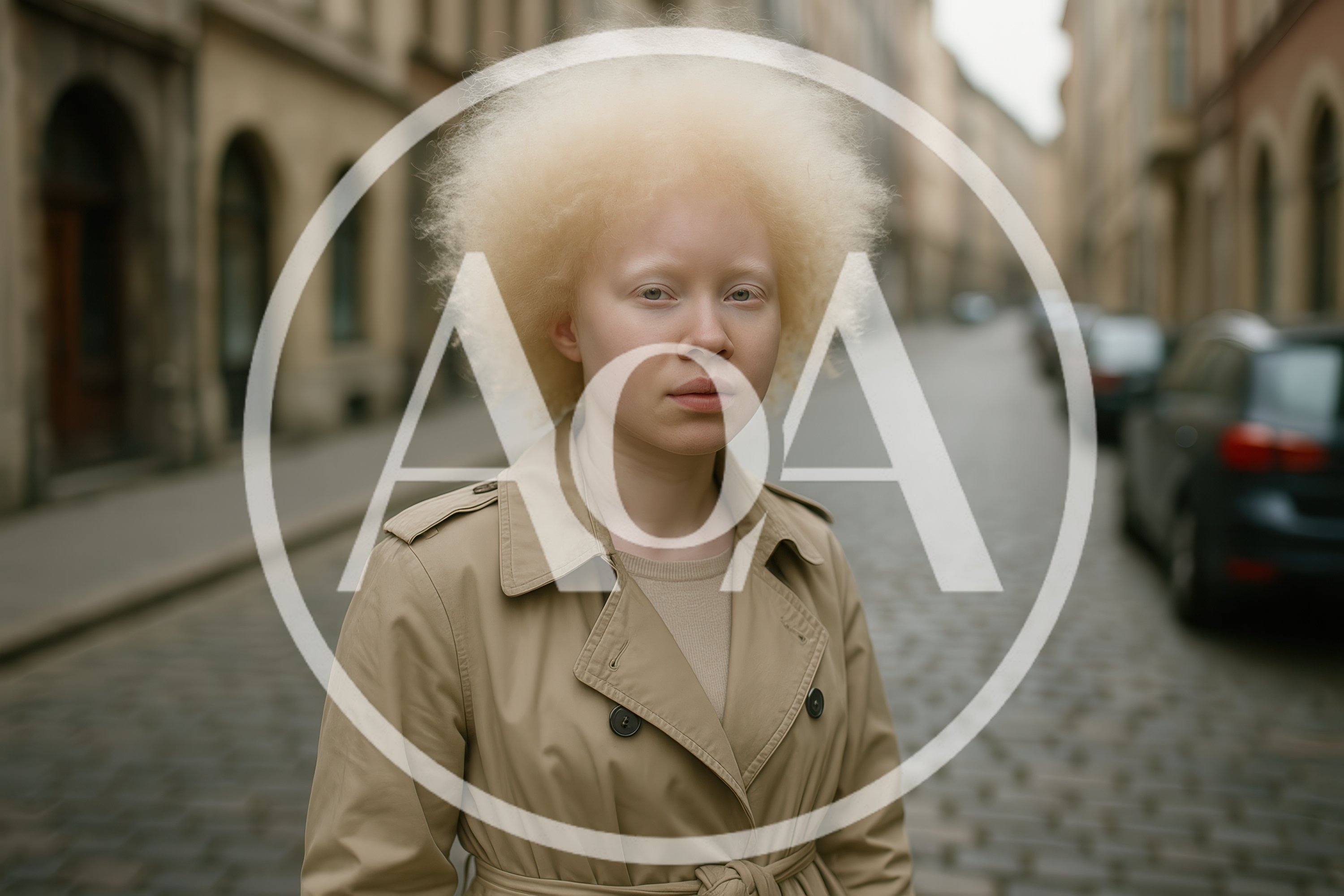 Portrait Of A Young Woman With Albinism