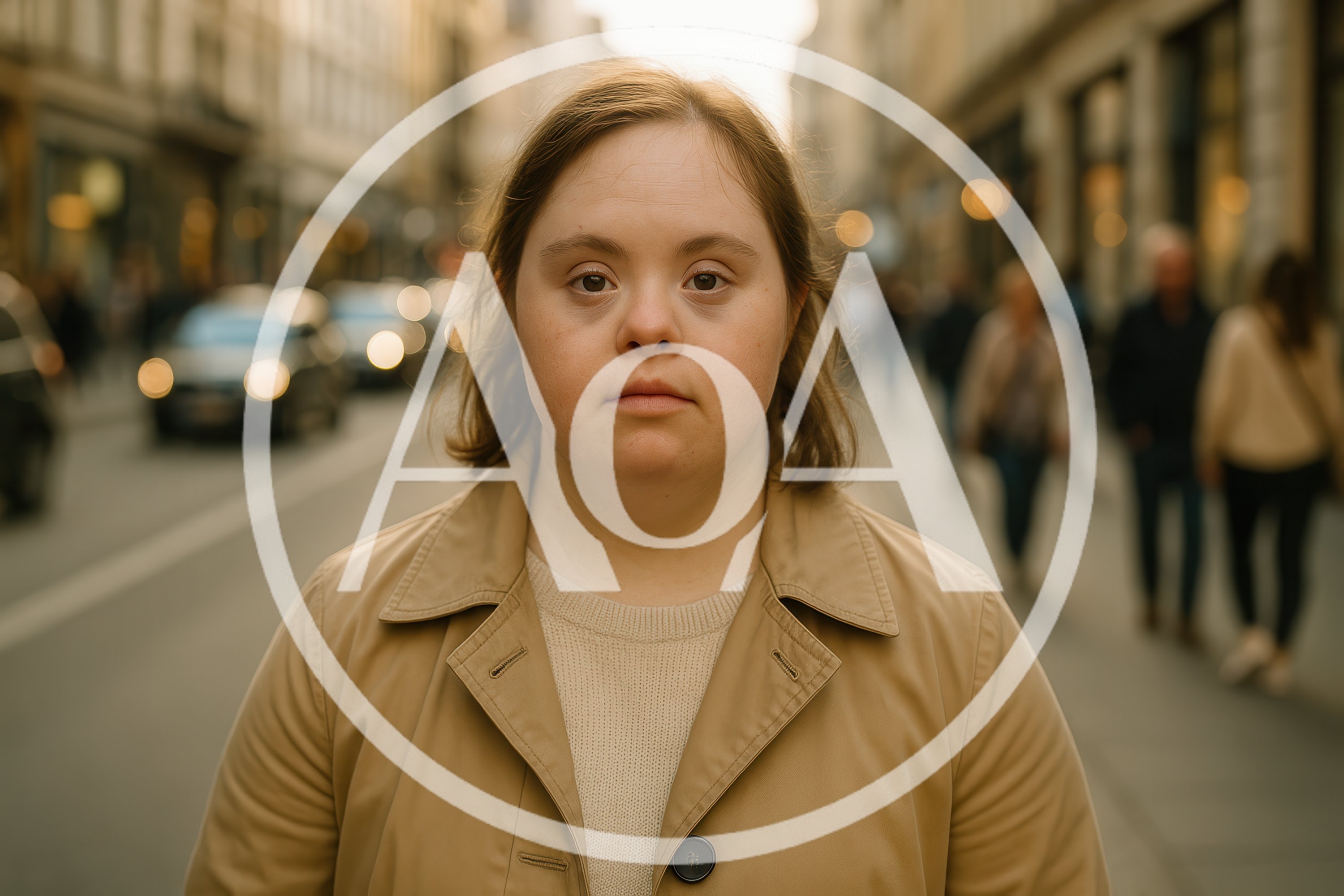 Portrait Of A Young Woman With Down Syndrome