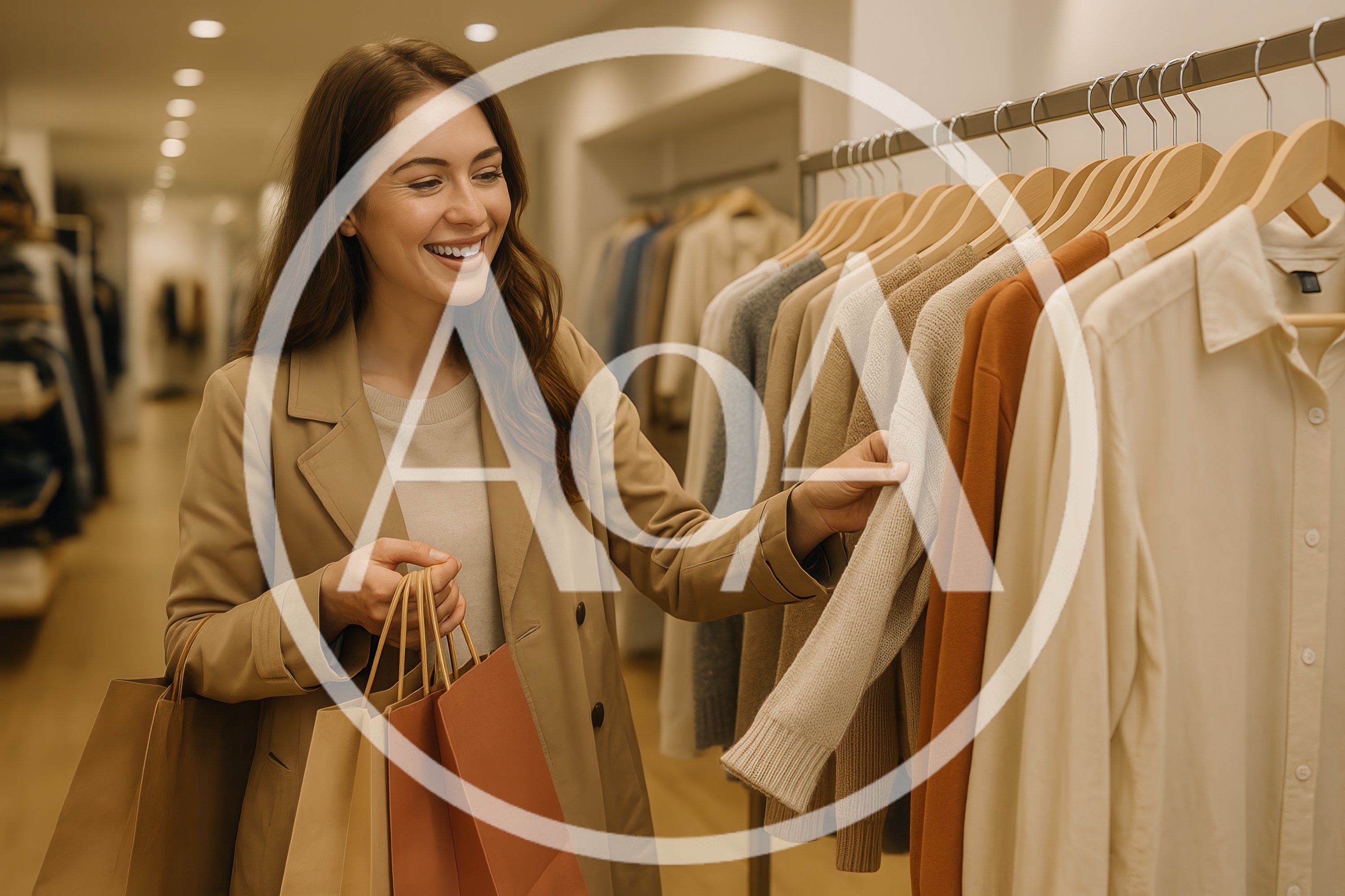 Young Woman Shopping For Clothes In A Boutique