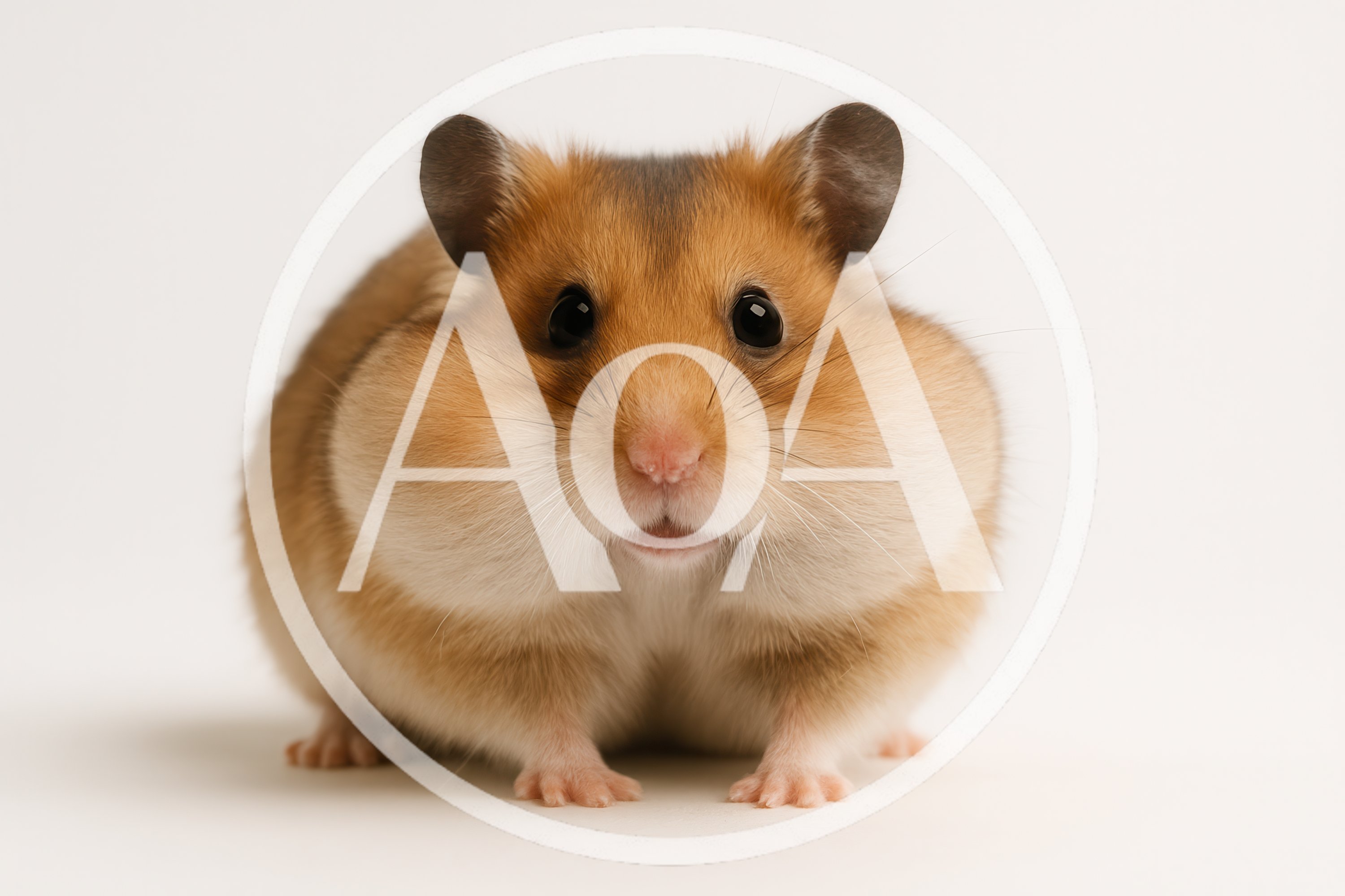 Close Up Portrait Of A Cute Syrian Hamster