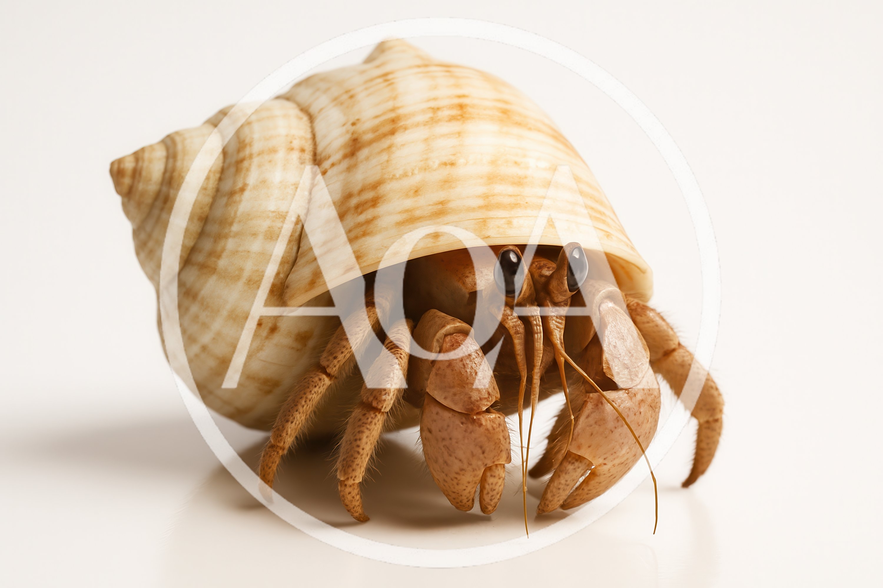 Hermit Crab Inside A Spiral Seashell