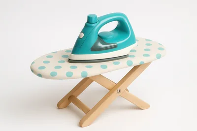 Toy Iron And Ironing Board Set