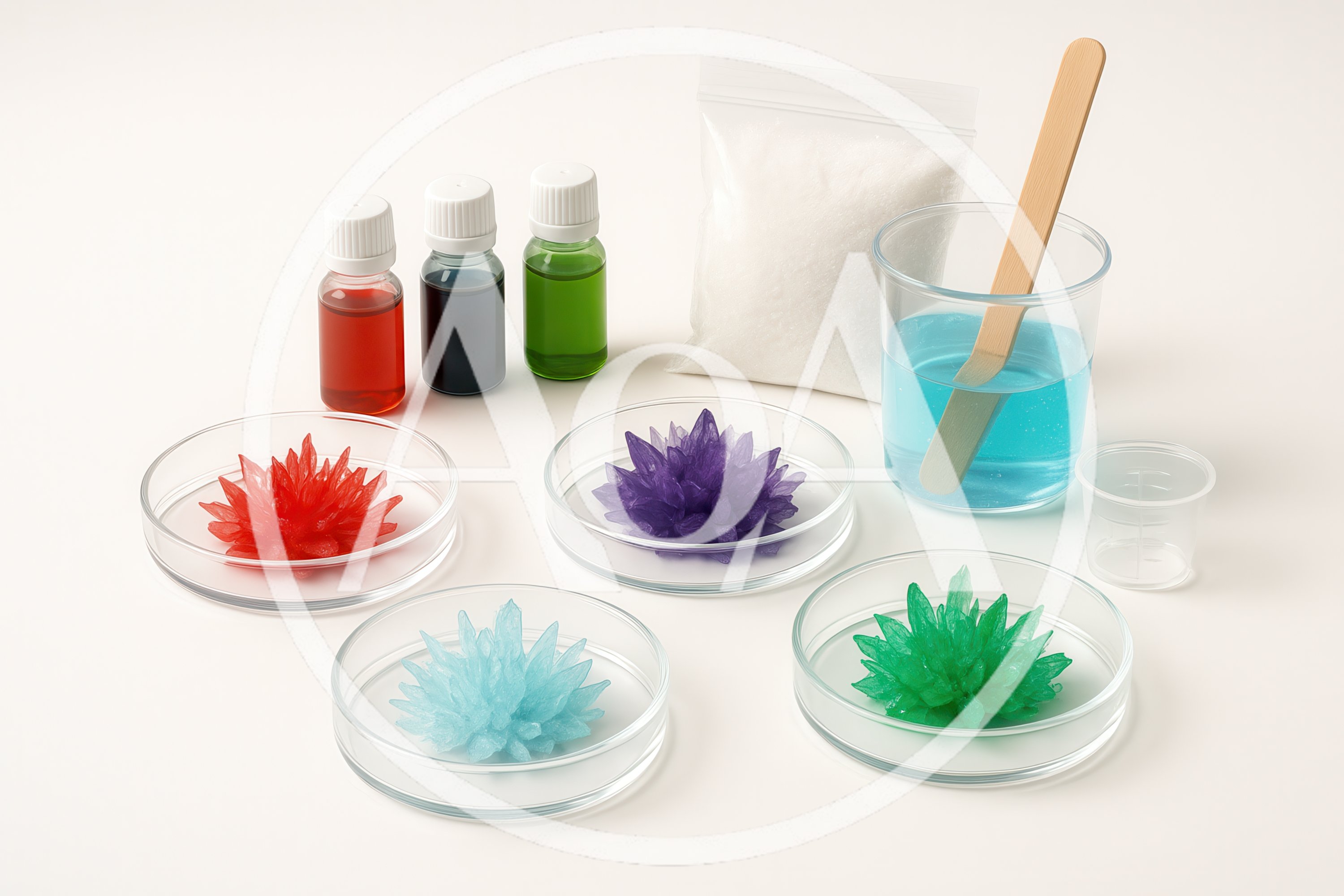 Crystal Growing Science Experiment Kit Components