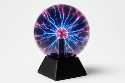 Plasma Ball Lamp With Electric Arcs
