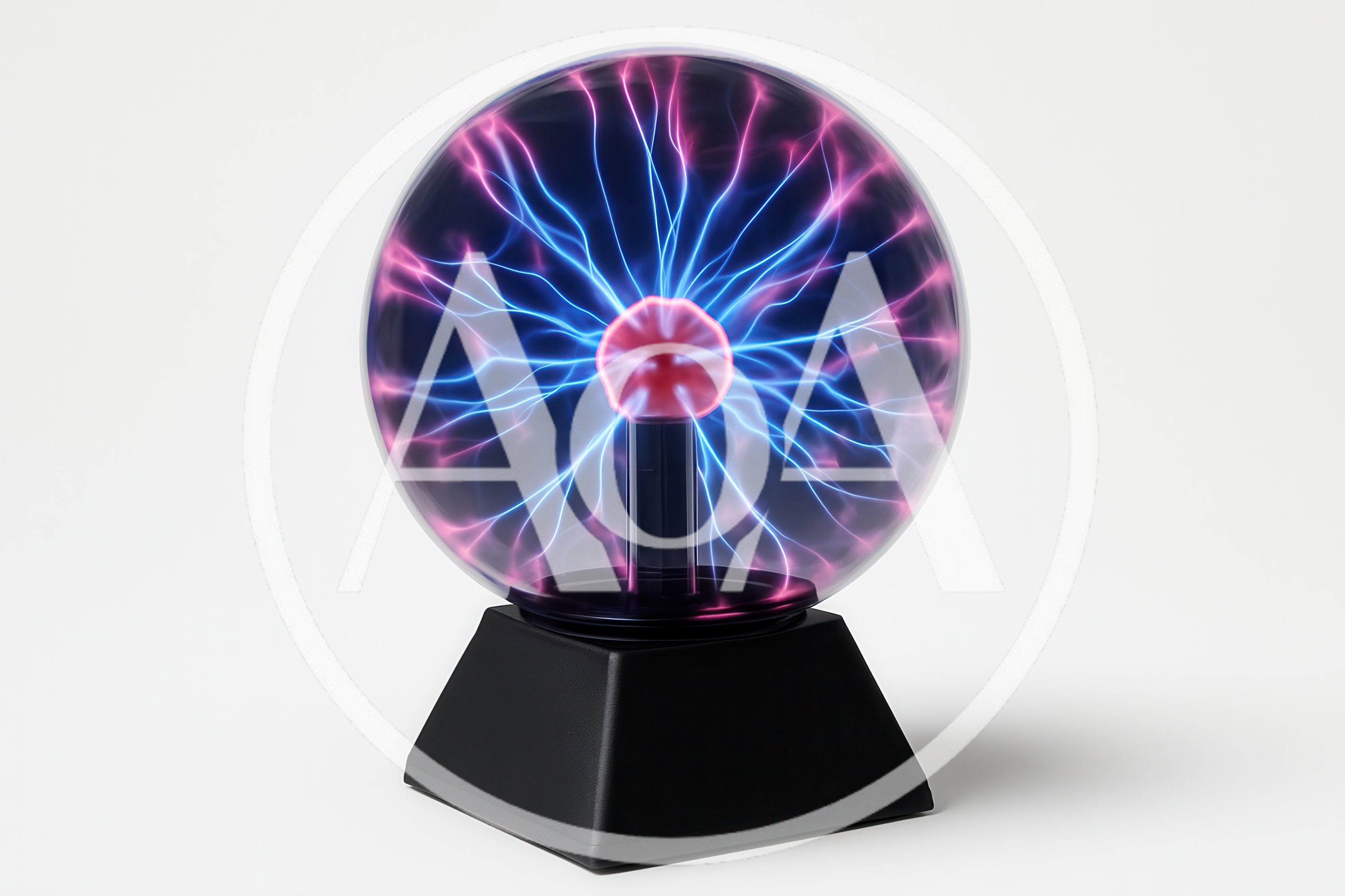Plasma Ball Lamp With Electric Arcs