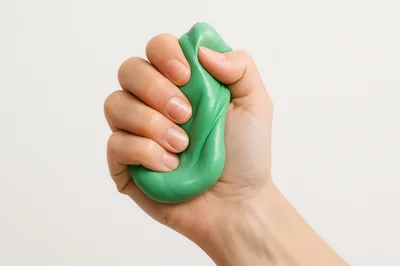 Hand Squeezing Green Putty Stress Relief Toy
