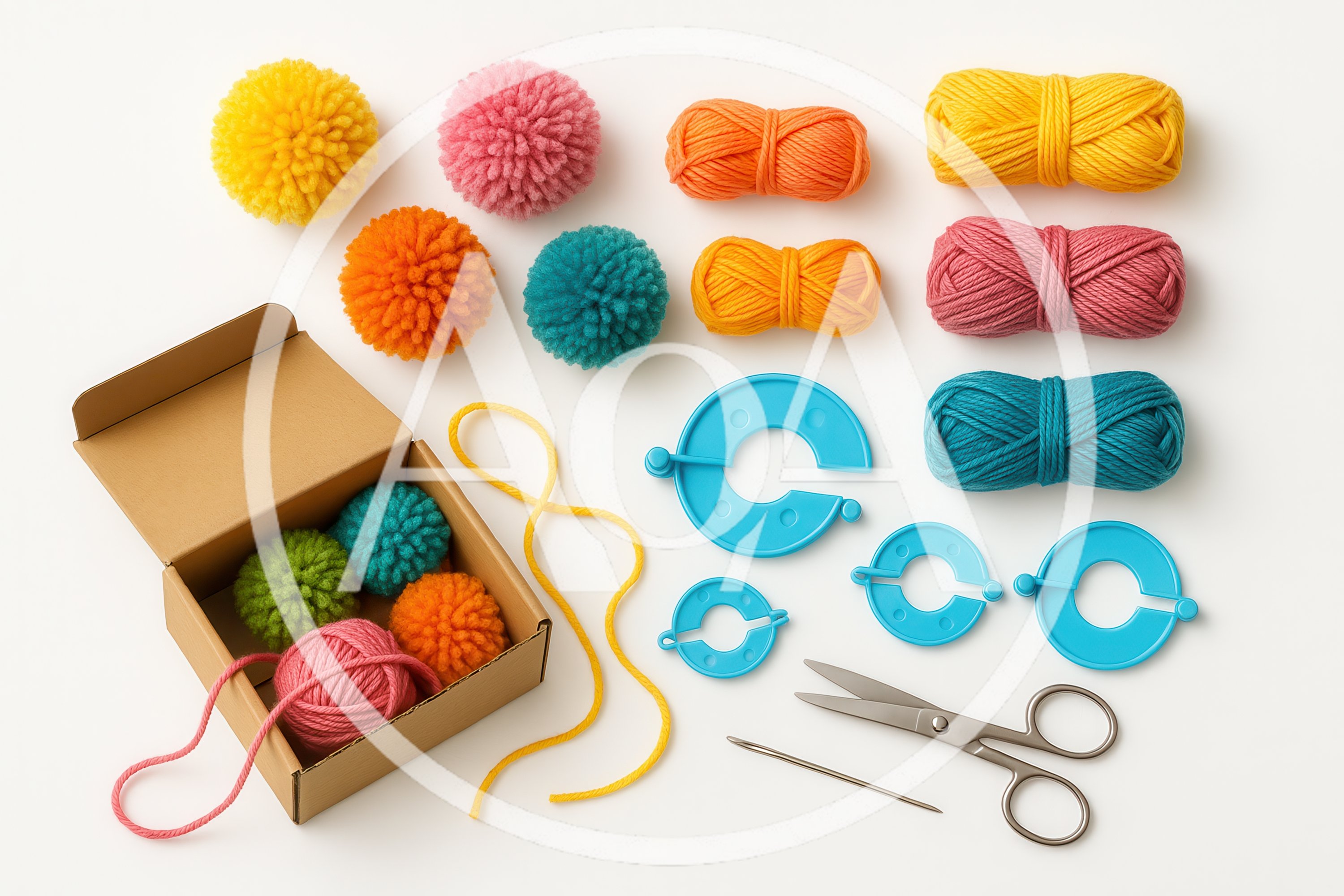 DIY Pom Pom Making Craft Kit Supplies