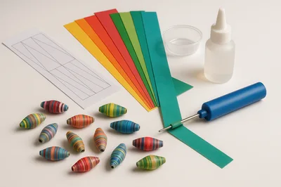 Paper Bead Making Craft Kit Supplies