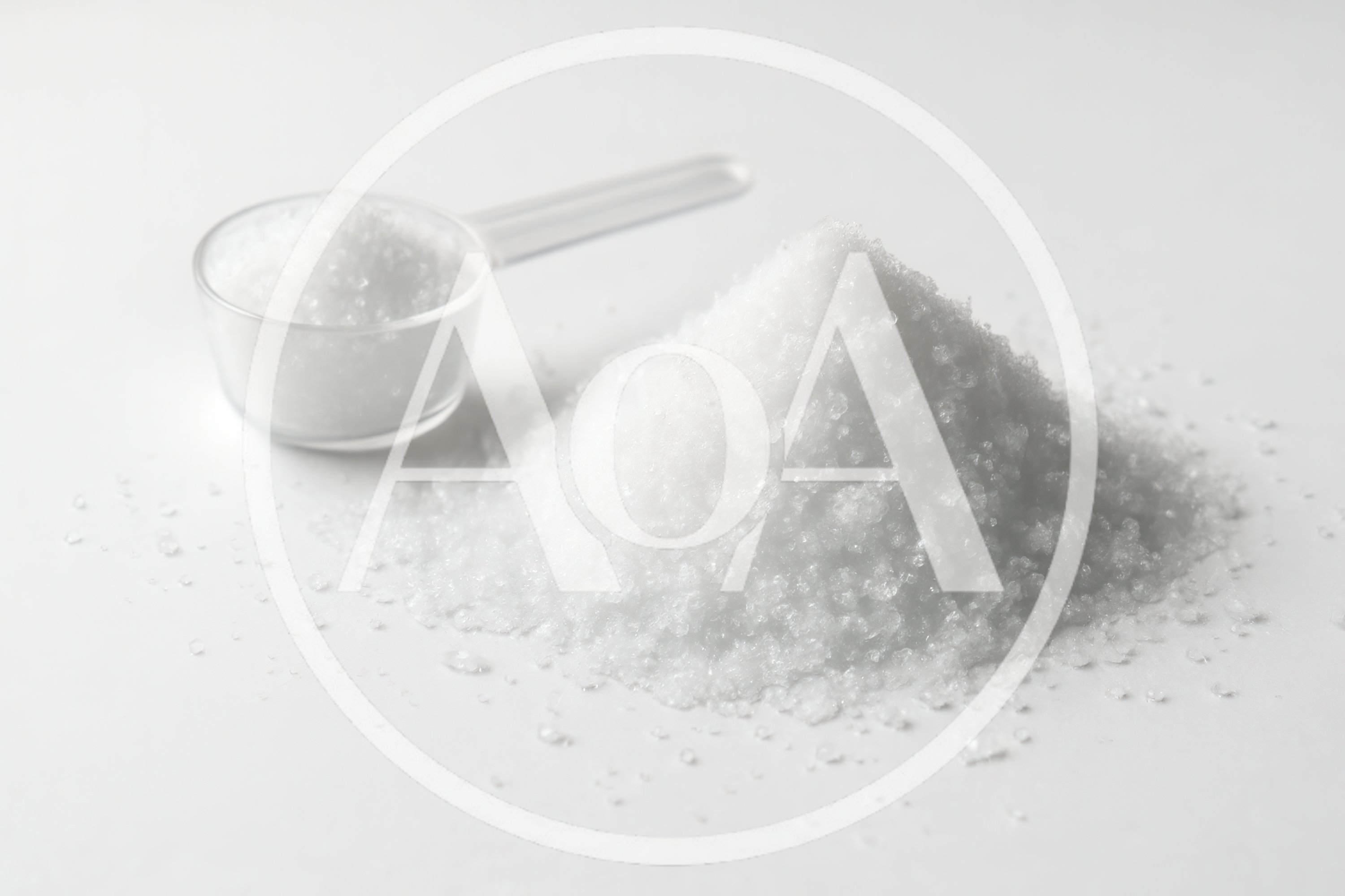 White Crystalline Powder With Measuring Scoop