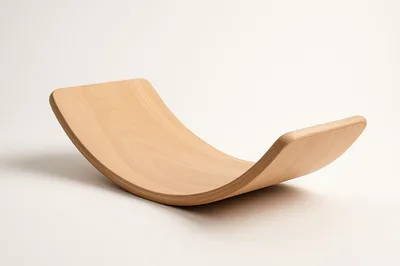 Wooden Curved Balance Board For Kids