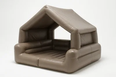Inflatable Brown Leather Play House For Children
