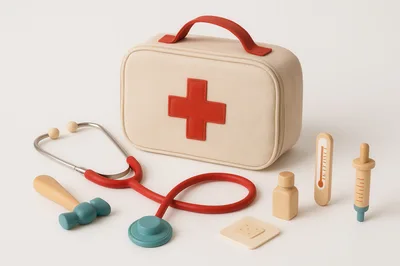 Toy Medical Kit With Stethoscope And Accessories