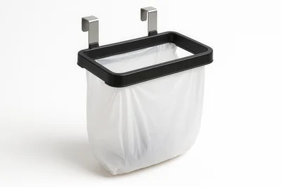 Over The Cabinet Door Trash Bag Holder