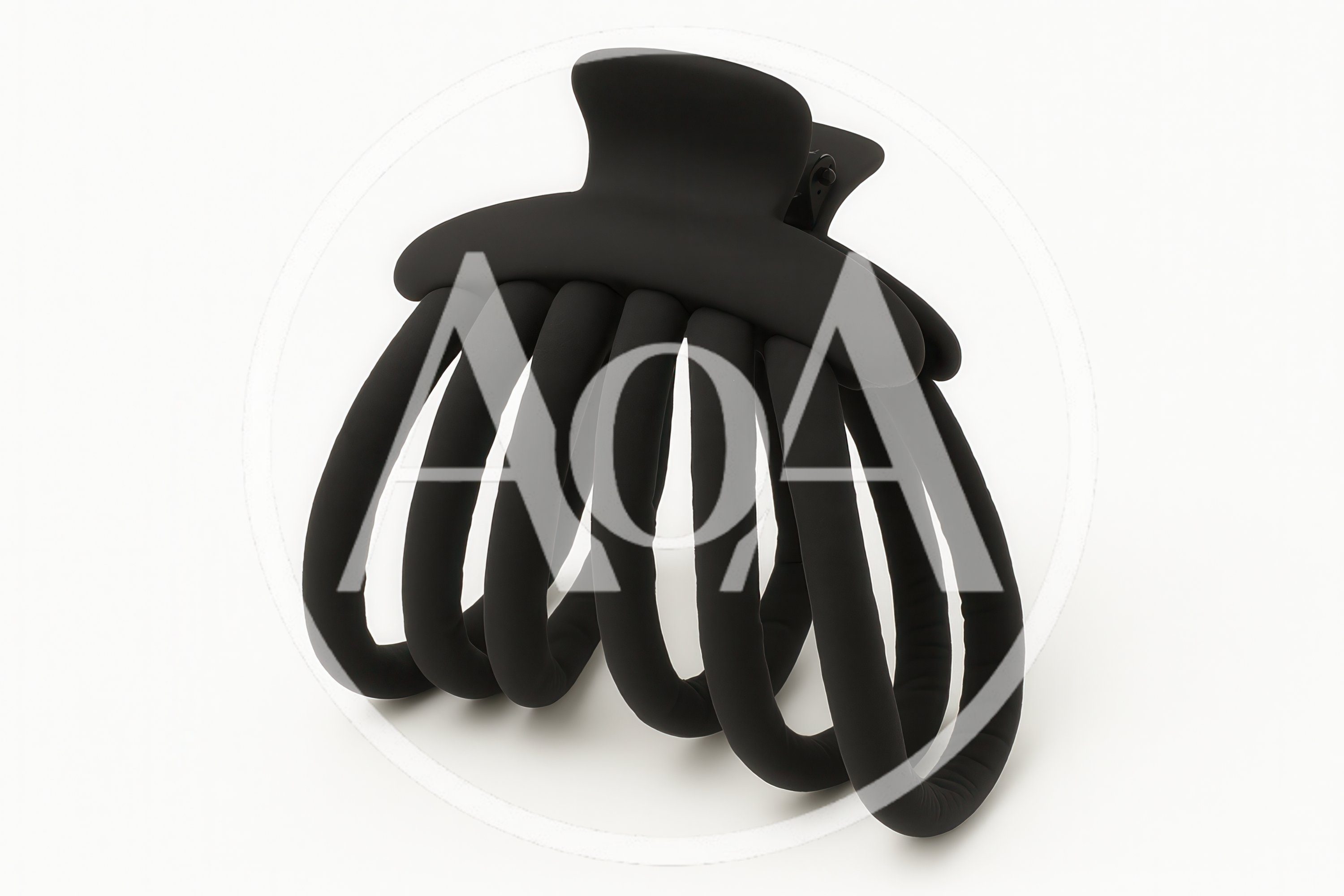 Matte Black Hair Claw Clip