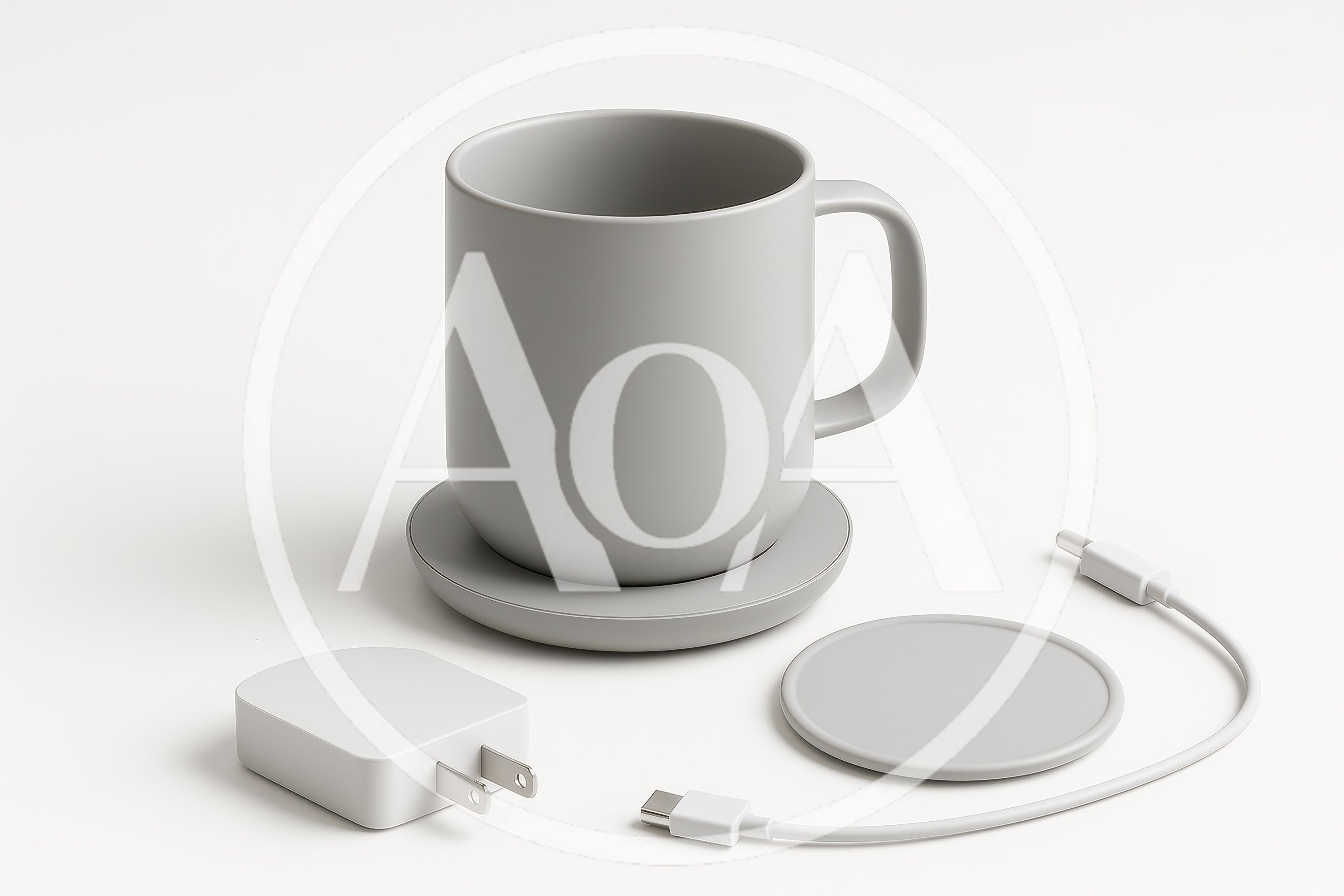Minimalist Smart Mug With Wireless Charging Base