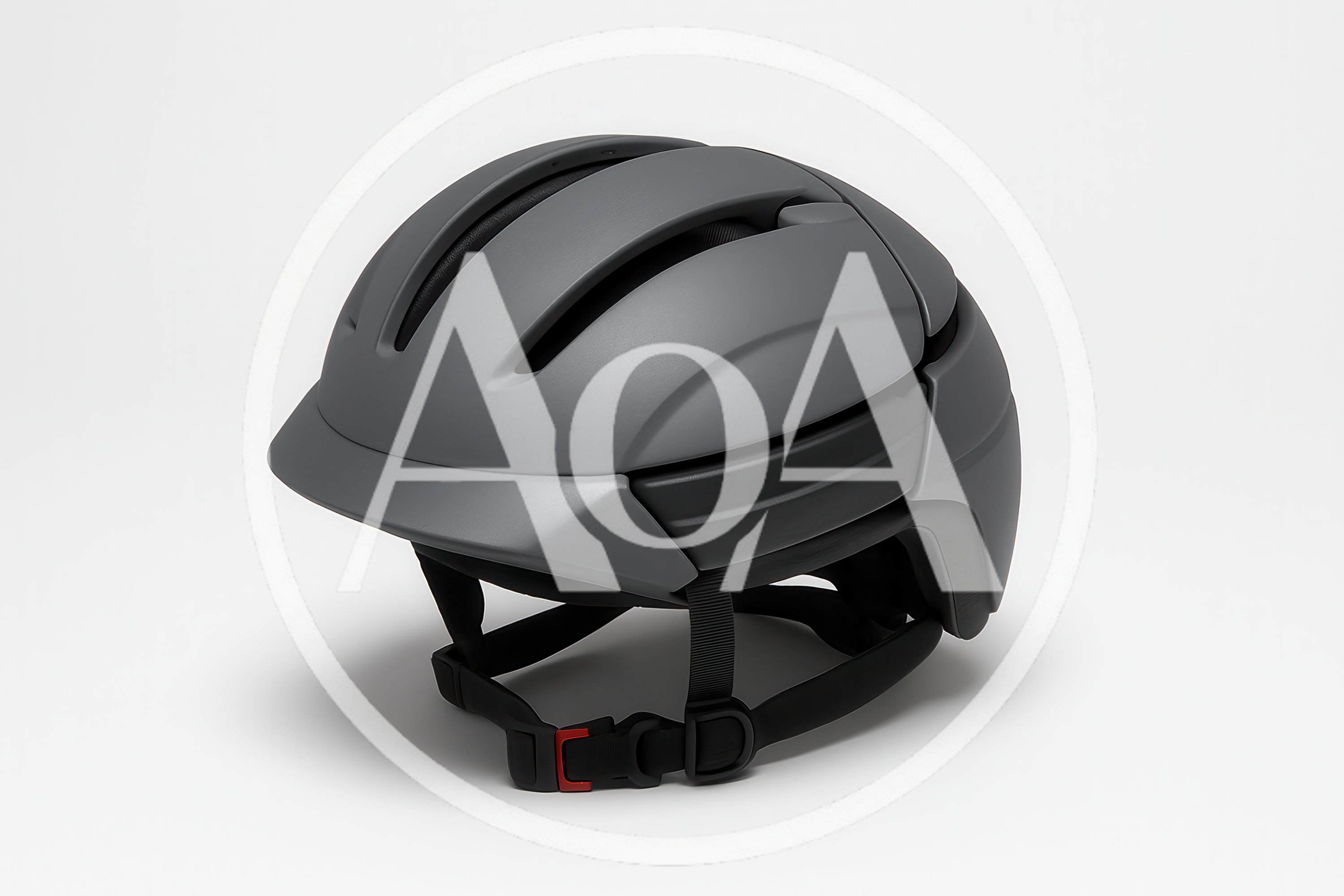 Modern Grey Commuter Bicycle Helmet