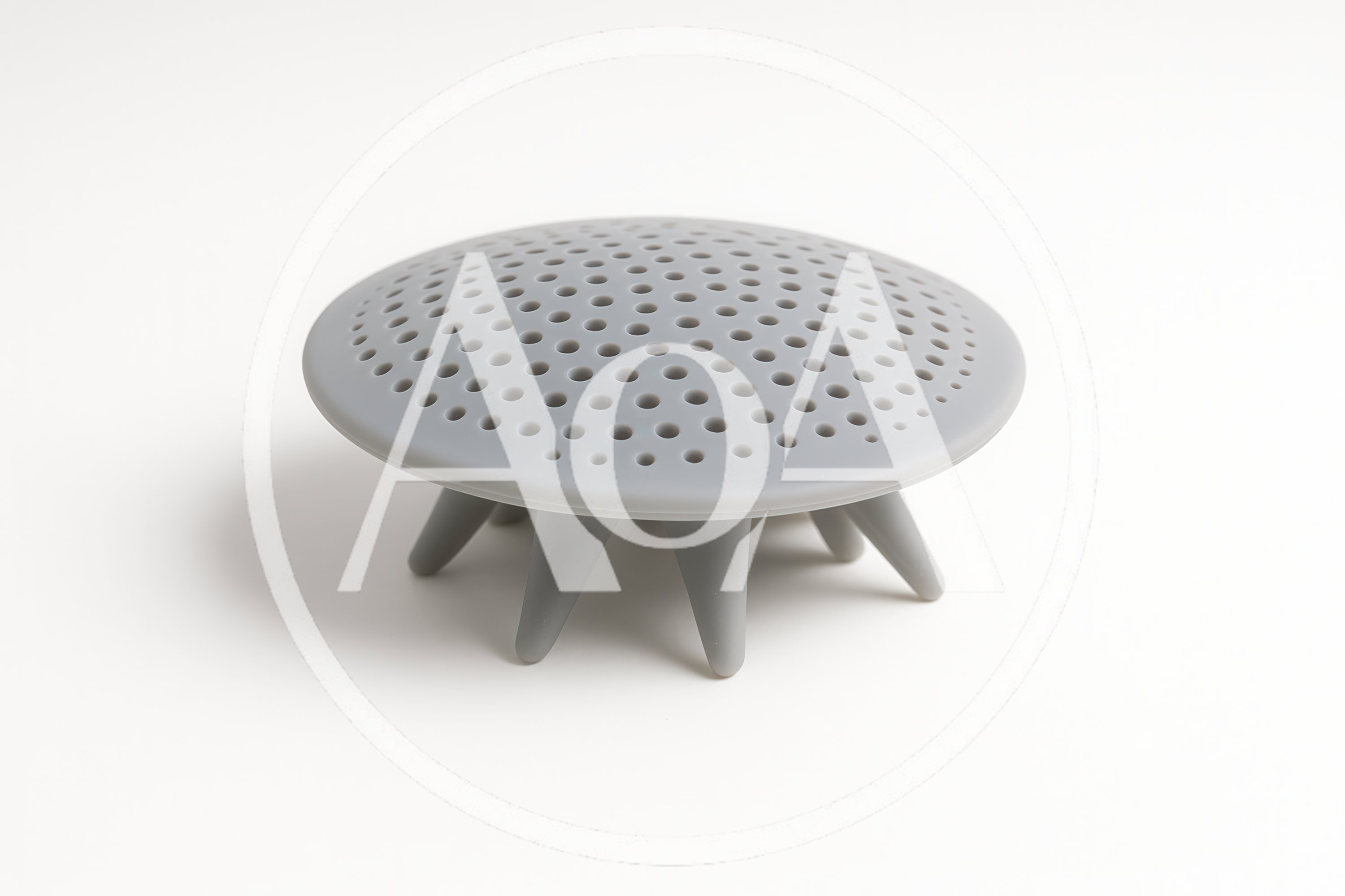 Grey Silicone Hair Catcher Drain Strainer
