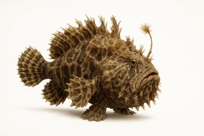 Studio Portrait Of A Hairy Frogfish