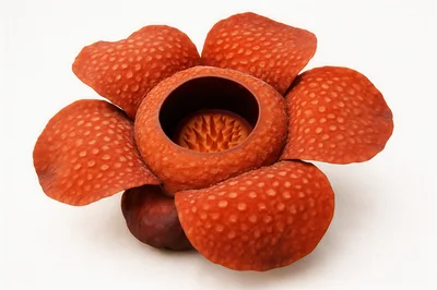 Rafflesia Arnoldii Flower Isolated On White Background