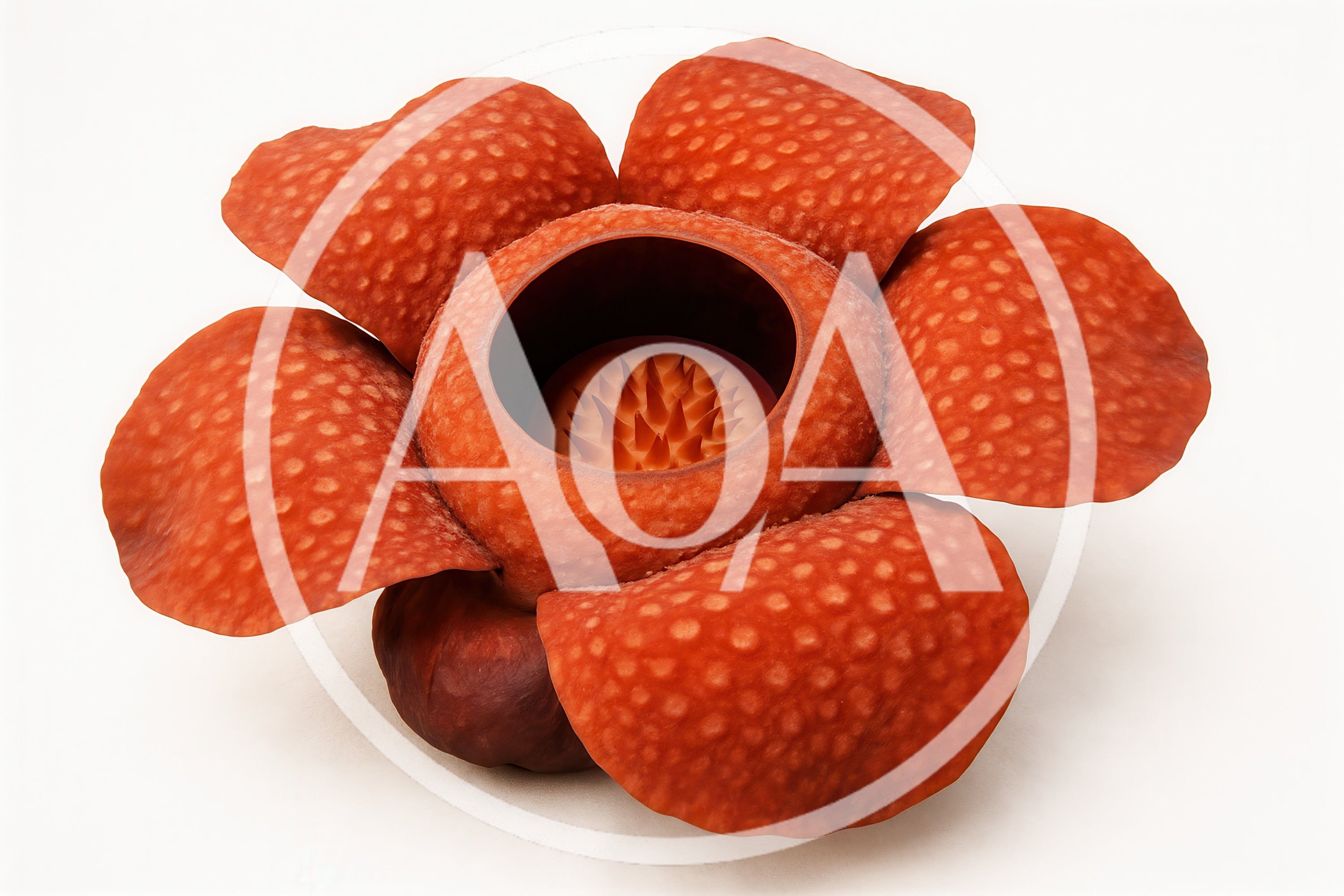 Rafflesia Arnoldii Flower Isolated On White Background