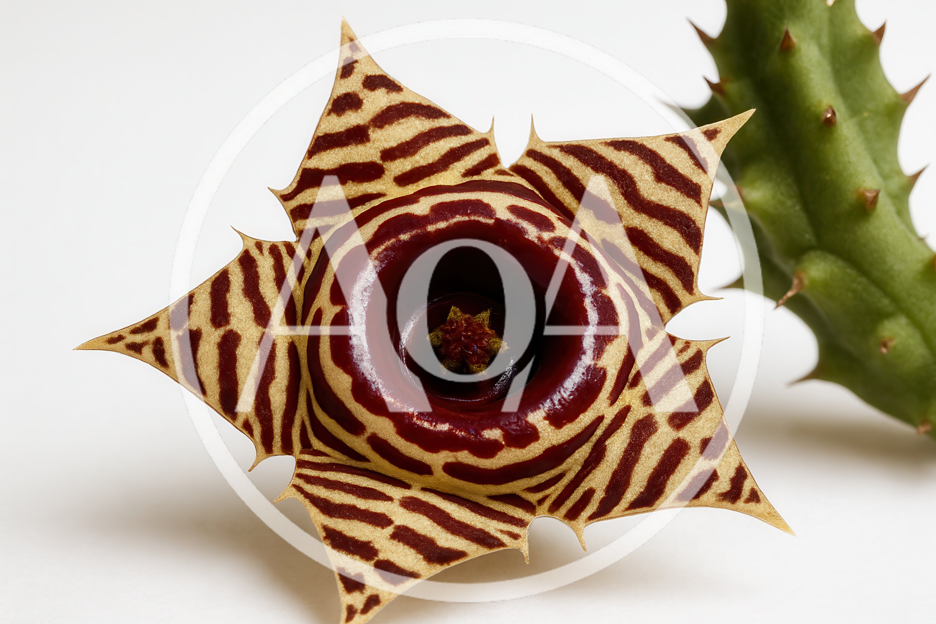 Orbea Variegata Starfish Flower Macro Shot