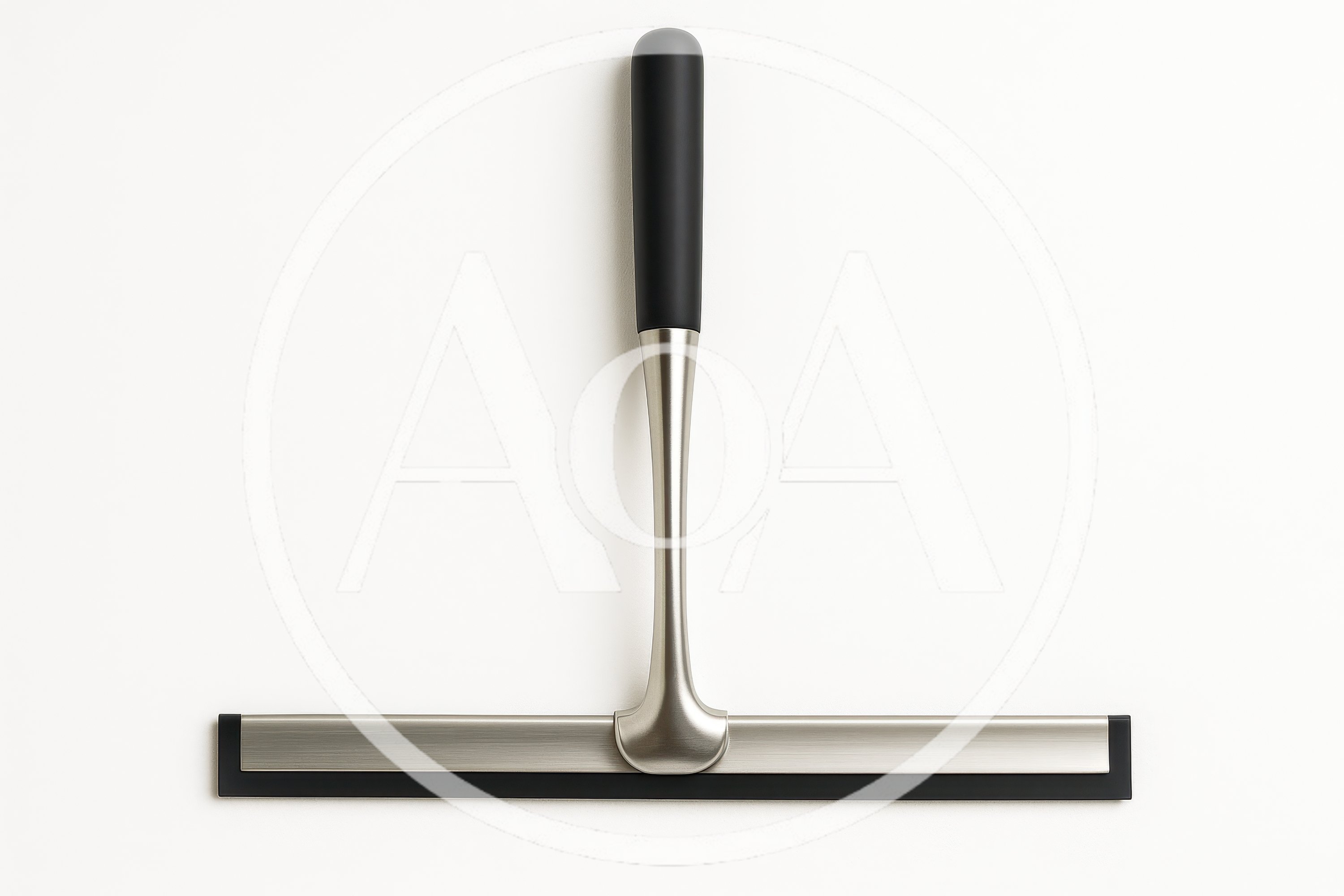Modern Metal Squeegee With Black Handle